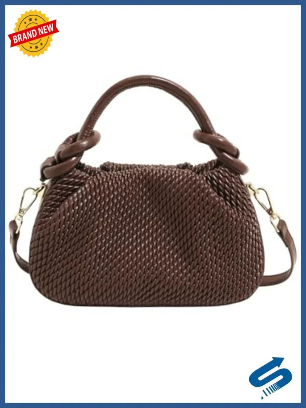 Women's Small Top Handle Hobo Bag Mini Crossbody Purse Faux Leather